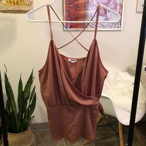 Express Faux Wrap Top